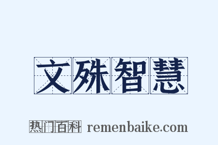 文殊智慧是什么意思的图片